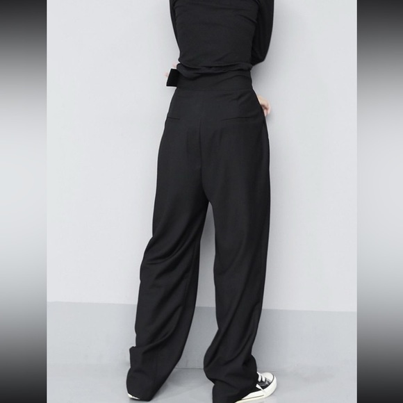 Hook-and-loop fastener wide leg Velcro pants NEW - Picture 2 of 10